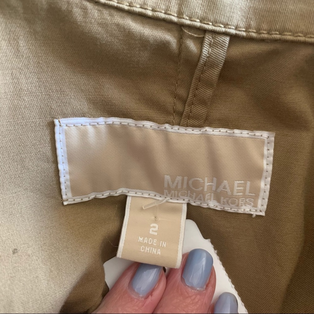Michael Kors khaki utility jacket size 2 - Picture 8 of 9